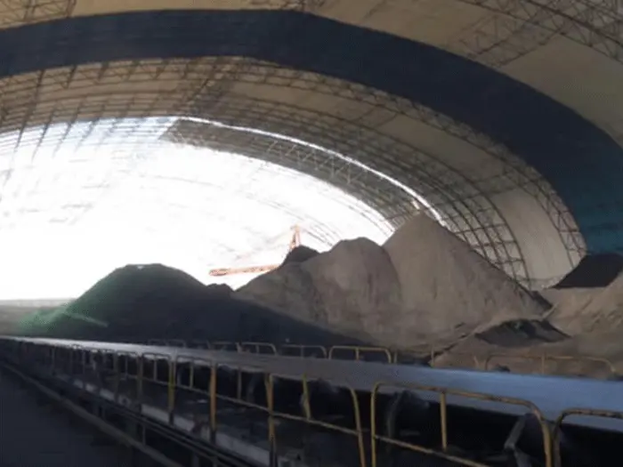 双城煤棚料仓网架